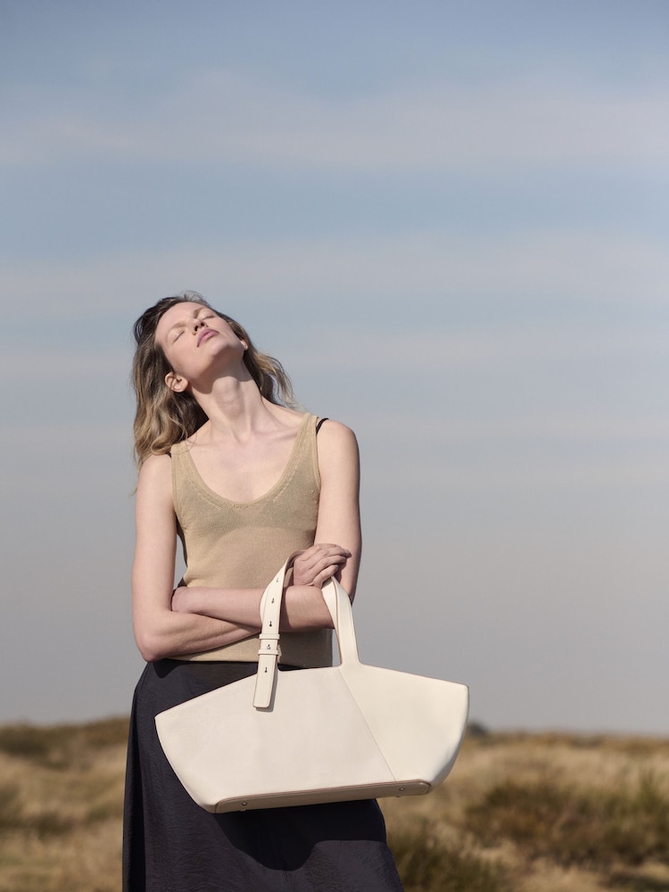 Radley Large Natural Freda Lane Zip Top Shoulder Bag - Image 2 of 8