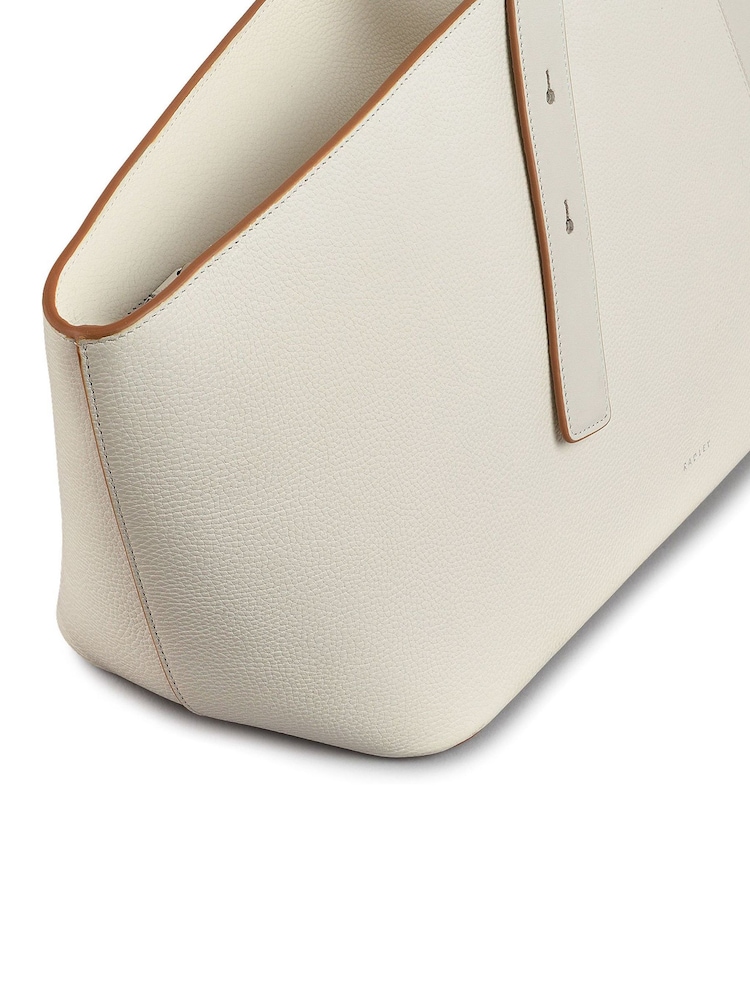 Radley Large Natural Freda Lane Zip Top Shoulder Bag - Image 8 of 8