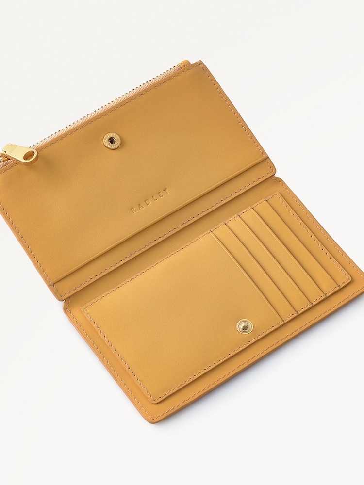 Radley London Medium Coin Street Zip Top Brown Purse - Image 4 of 4
