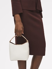 Radley London Bathurst Small Natural Mews Faux Lizard Open Top Grab Bag - Image 6 of 6