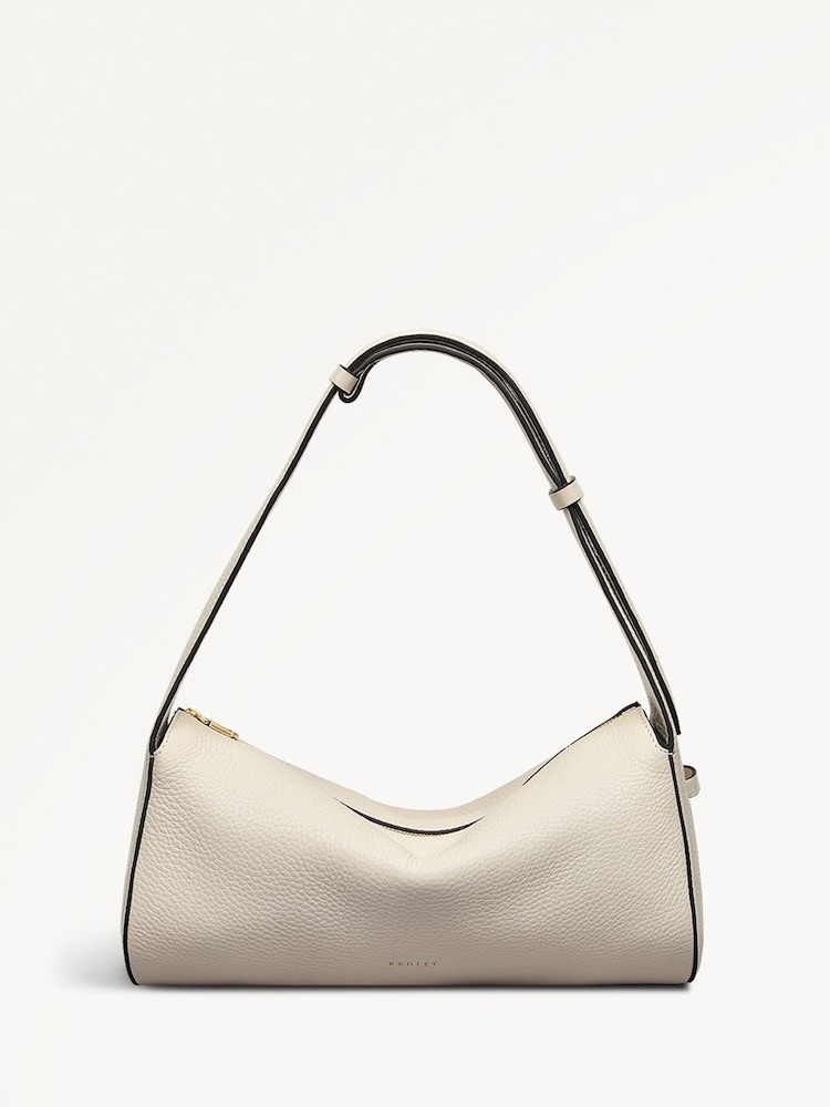 Radley Small Natural Abbey Mews Zip Top Shoulder Bag - Image 1 of 5