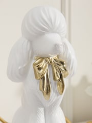 White Poodle Ceramic Ornament - Image 2 of 3