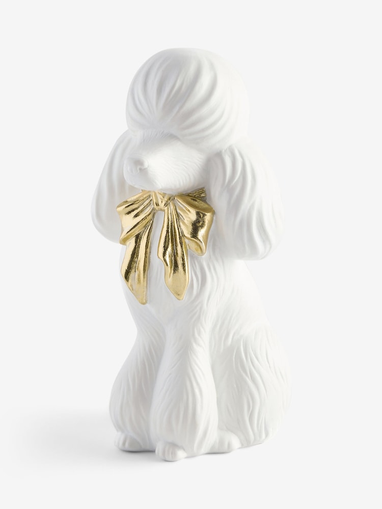 White Poodle Ceramic Ornament - Image 3 of 3