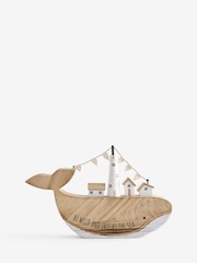 Wooden Whale Boat Ornament - تصویر 3 از 3