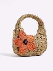 River Island Raffia Flower Shoulder Bag - Imagem 2 de 5