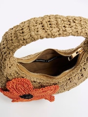 River Island Raffia Flower Shoulder Bag - Imagem 3 de 5