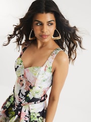 River Island Petite Satin Puffball Mini Dress - صورة 3 من 6