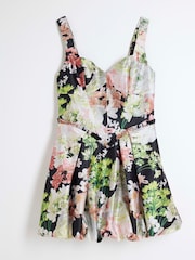 River Island Petite Satin Puffball Mini Dress - صورة 5 من 6