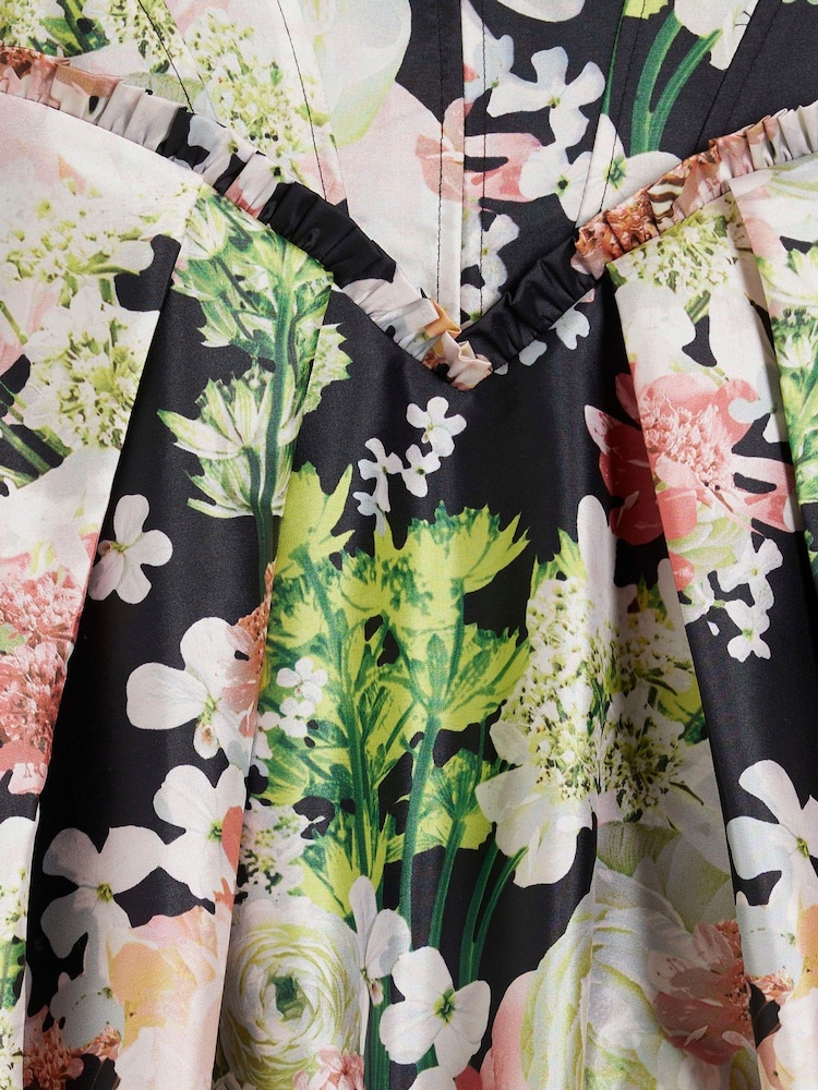 River Island Petite Satin Puffball Mini Dress - صورة 6 من 6 River Island Petite Satin Puffball Mini Dress - صورة 6 من 6