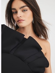 River Island Black 3D Scuba Foam Mini Dress - Image 4 of 4
