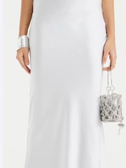 River Island Silver Easy Bias Maxi Skirt - Image 4 of 4