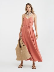 River Island Orange Zebra Print Trapeze Dress - Image 1 of 4