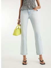 River Island Blue Slim Fit Cropped Jeans - Image 1 of 4