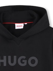 HUGO Black Logo Hoodie - Image 3 of 3