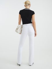 River Island White Mid Rise Bootcut Jeans - Image 2 of 3