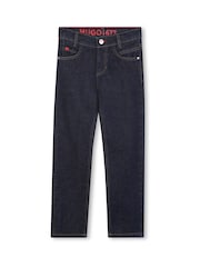 HUGO Light Blue Straight Leg Denim Jeans - Image 4 of 6