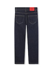 HUGO Light Blue Straight Leg Denim Jeans - Image 5 of 6