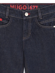 HUGO Light Blue Straight Leg Denim Jeans - Image 6 of 6