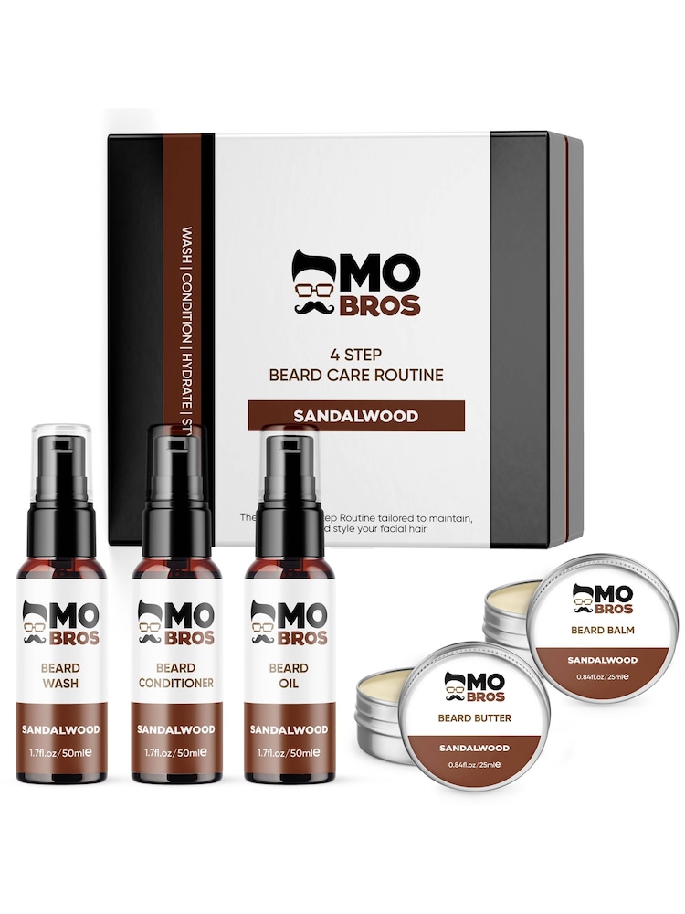 Mo Bros Sadalwood 4 Step Beard Care Kit - Image 1 of 4