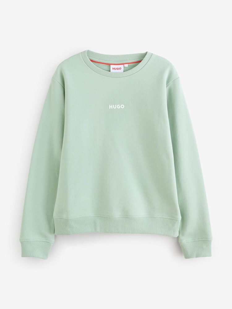 HUGO Green Logo Sweatshirt - Image 1 of 1