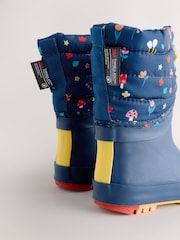 Navy Blue Thinsulate Lined Cuff Wellies - Image 3 of 5