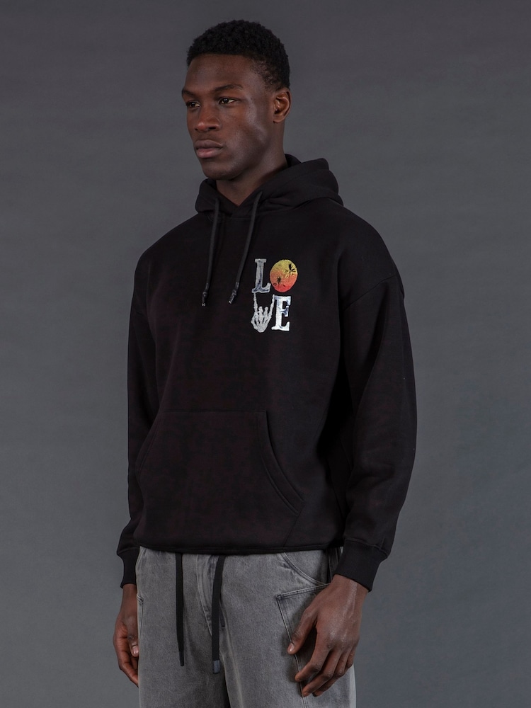 Religion Black Love 100% Cotton Hoodie - Image 3 of 3