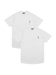 Religion White Essential Swag Curved Hem 100% Cotton T-Shirts 2 Pack - Image 1 of 4
