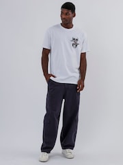 Religion White Distorted Skull & Classic Core 100% Cotton T-Shirts 2 Pack - Image 4 of 6