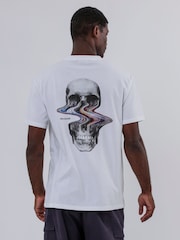Religion White Distorted Skull & Classic Core 100% Cotton T-Shirts 2 Pack - Image 6 of 6