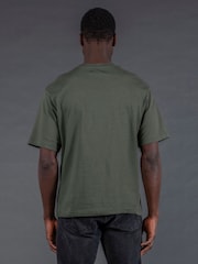 Religion Green Oversized Heavy Block 100% Cotton T-Shirt - Image 2 of 3