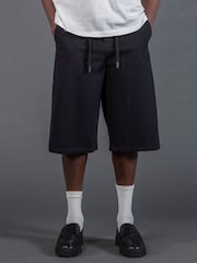 Черный - Religion Cargo Jort Herringbone 100% Cotton Shorts - Изображение 1 из 5