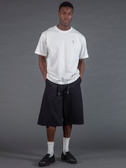 Черный - Religion Cargo Jort Herringbone 100% Cotton Shorts - Изображение 4 из 5
