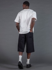 Черный - Religion Cargo Jort Herringbone 100% Cotton Shorts - Изображение 5 из 5