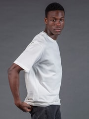Religion White Oversized Heavy Block 100% Cotton T-Shirt - Image 3 of 3