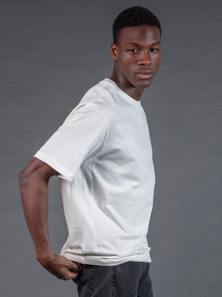 Religion White Oversized Heavy Block 100% Cotton T-Shirt - Image 3 of 3