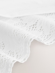 White Ultimate Comfort Lace Trim Modal Knickers 2 Pack - Image 10 of 11