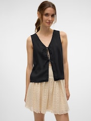 VERO MODA Tie Front Waistcoat - Изображение 1 из 5