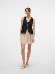 VERO MODA Tie Front Waistcoat - Изображение 3 из 5