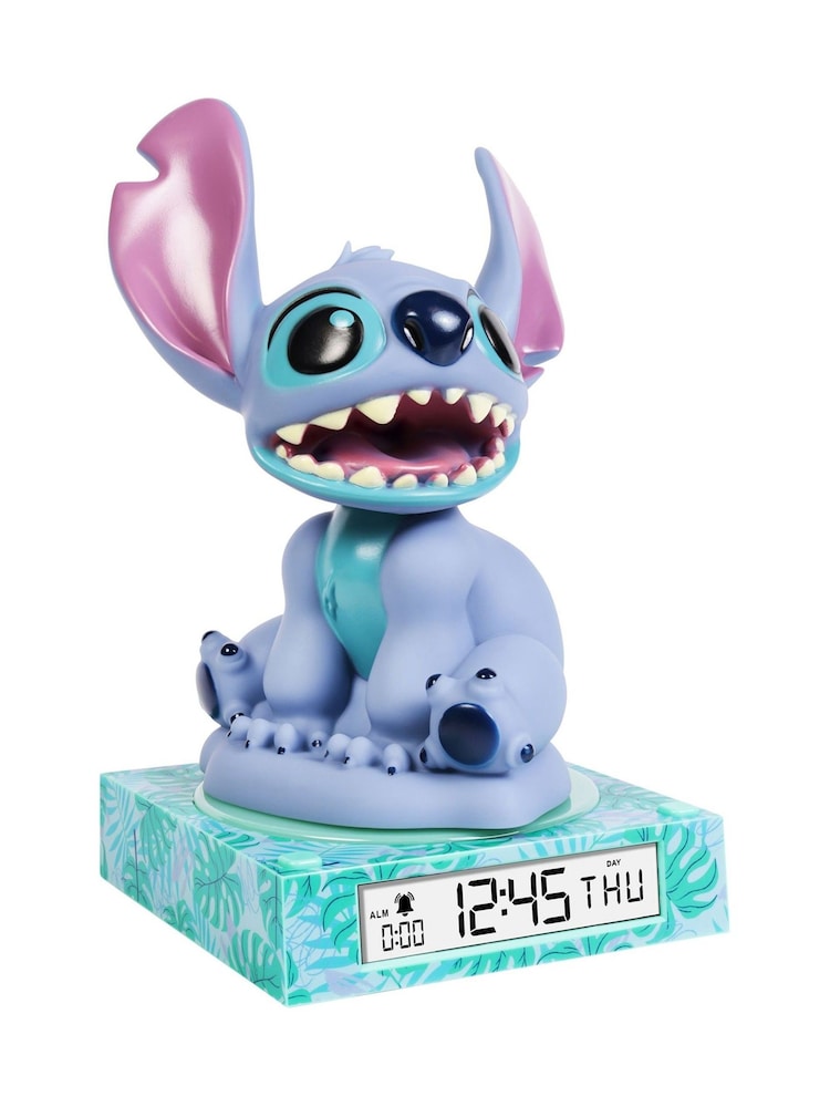 Peers Hardy Blue Disney 3D Stitch Alarm Clock - Image 2 of 3