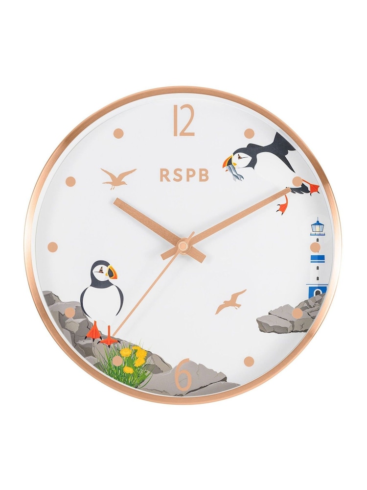 Tikkers Gold Puffin Wall Clock - Image 1 of 2