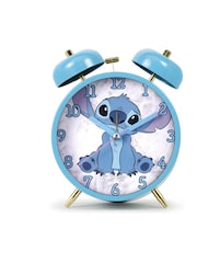Peers Hardy Blue Disney Table-Top Twin Bell Stitch Alarm Clock - Image 1 of 3