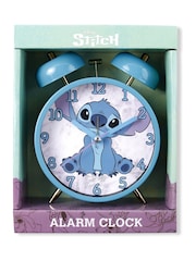 Peers Hardy Blue Disney Table-Top Twin Bell Stitch Alarm Clock - Image 3 of 3