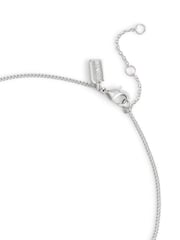 COACH Silver Tone Signature Heritage Butterfly Pearl Pendant Necklace - Image 4 of 4