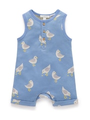 Purebaby Blue Blue Seagull Onesie - Image 1 of 4