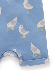 Purebaby Blue Blue Seagull Onesie - Image 4 of 4