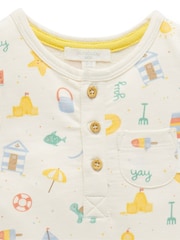 Purebaby Natural Resort Onesie - Image 3 of 5