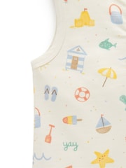 Purebaby Natural Resort Onesie - Image 4 of 5