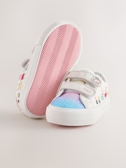 White Wide Fit (G) Peppa Pig Chunky Trainers with Touch Fastening - Image 3 of 5
