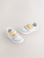 Pastel multicolor - Zapatillas barefoot de piel con cierre de velcro - Imagen 1 de 5