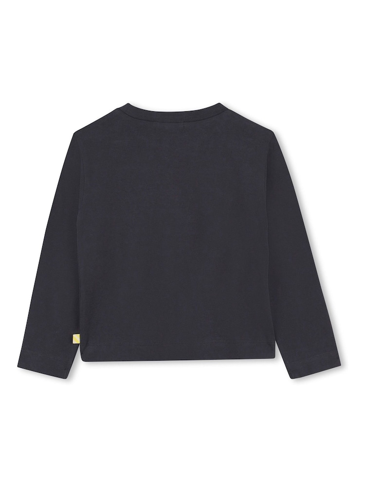 Billieblush Grey Unicorn Graphic Long Sleeve T-Shirt - Image 2 of 4